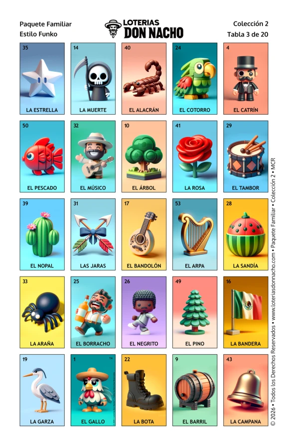 Funko 5x5 - Paquete Familiar, Colección 2 (20 Tablas)