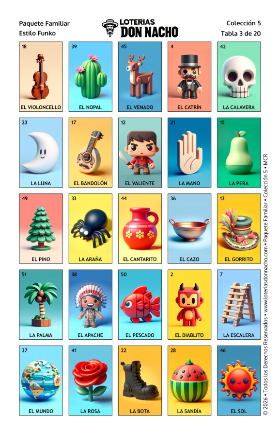 Funko 5x5 - Paquete Familiar, Colección 5 (20 Tablas)