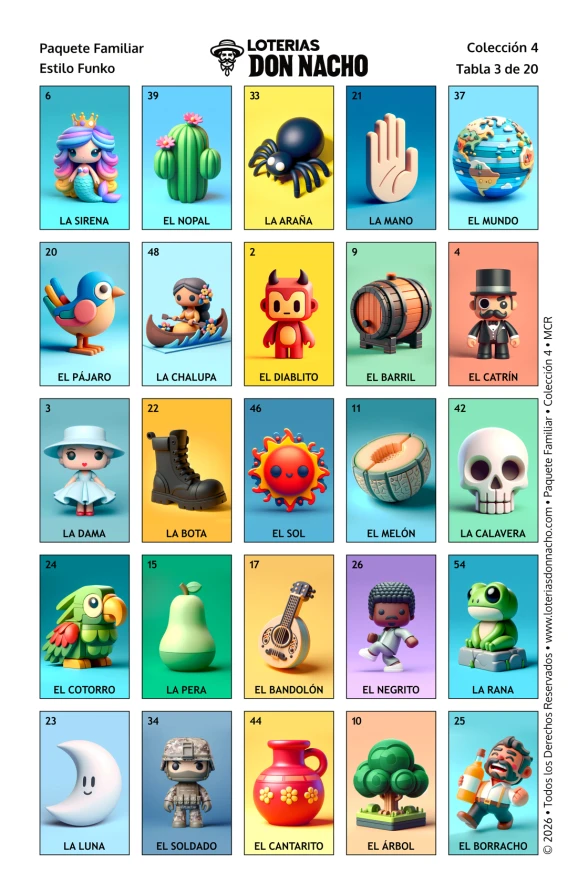 Funko 5x5 - Paquete Familiar, Colección 4 (20 Tablas)