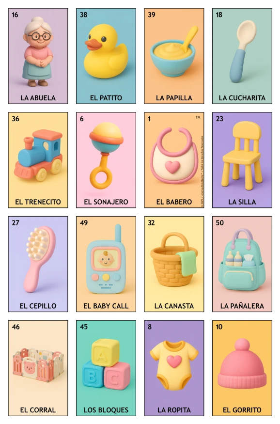 Baby Shower - Paquete Familiar, Colección 3 (20 Tablas)